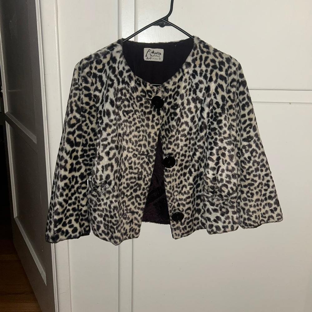 Vintage Leopard Print Jacket
